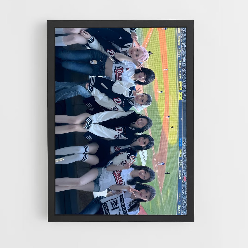 Poster Les Championnes du Diamant – affiche Baseball (vue 2)